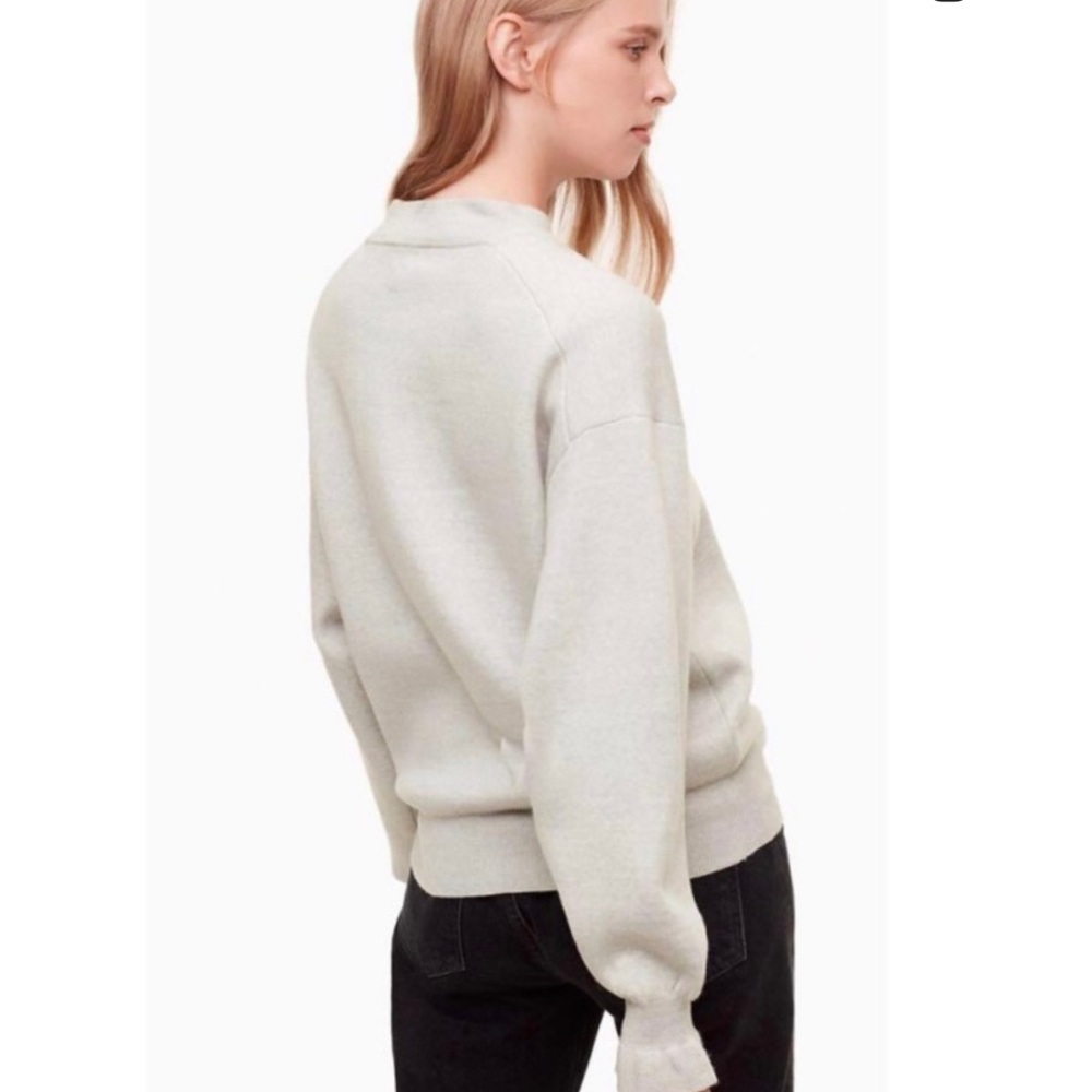 Wilfred Light Gray Merino Wool Sweater